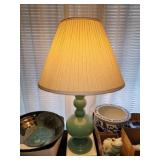 BLUE GLASS TABLE LAMP