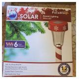 SOLAR OUTDOOR LANDSCAPE LIGHTS, RED/WHITE