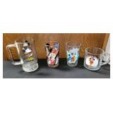 4 PC VTG ASSTD MICKEY MOUSE GLASSES