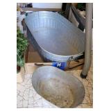 2 PC GALVANIZED METAL PAIL, OTHER