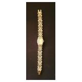 QUARTZ MARCASITE/RHINESTONE WATCH,