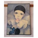 VTG "MIRA FUJITA SAD ROSE PIERROT LOVE CLOWN" ART