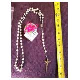 2 PC PEARL STYLE ROSARIES