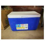 COLEMAN 48 QT COOLER #2, BLUE/WHITE