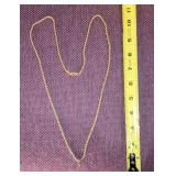 GOLDTONE ROPE CHAIN NECKLACE