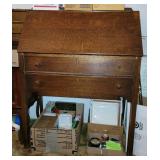 TIGER WOOD SECRETARY, 2 DRAWERS