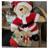 2 PC BEARS, SANTA BEAR, WISH PET BEAR