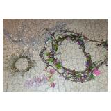 ASSTD BEADED GARLAND, LAVENDER,CLEAR, GRAPES