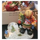 CHRISTMAS GLOBE #2, MOOSE SNOW GLOBE FIGURINE