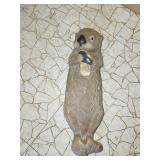 SANDICAST SCULPTURE OF OTTER, SIGNED