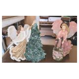 2 PC CHARMING ANGELS FIGURINES