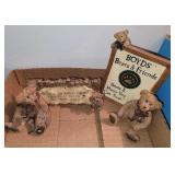 2 PC BOYDS BEARS & FRIENDS DECOR, MALCOMB, &