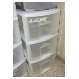 STERILITE 3 DRAWER STATIONARY STORAGE UNIT #7