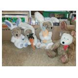 4 PC PLUSH BEARS IN BUNNY/REINDEER SUITS