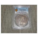 1800 BUST SILVER Dollar PCGS Fine w Graffiti