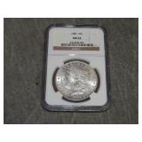 1885 Morgan SILVER Dollar NGC MS 63