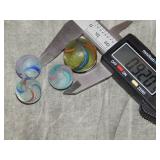 4 ANTIQUE circa 1880 Marbles