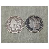 1879 S & 1880 S Morgan SILVER Dollars