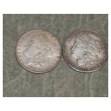 1890 & 1902 O Morgan SiLVER Dollars