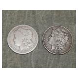 1900 O & 1902 Morgan SILVER Dollars