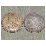 1878 & 1879 Morgan SILVER Dollars