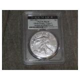 2021 W .999 SILVER Eagle PCGS  MS70