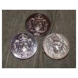 3 .999 SILVER 2 Troy Ounce Rounds (6 Troy ounces)