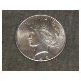 1925 Peace SILVER Dollar UNC to me U Grade