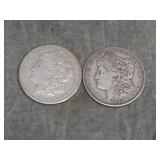 Pair of 1921 S Morgan SILVER Dollars