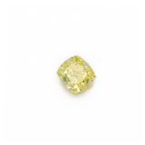 GIA VVS Natural Fancy Yellow Cushion Loose Diamond