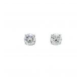 14kt White Gold 6 ctw Round Diamond Stud Earrings