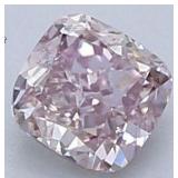 GIA Natura Loosel Fancy Pink VS Cushion Diamond