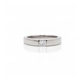 Cartier Tank 18KT Solitaire Princess Diamond Ring