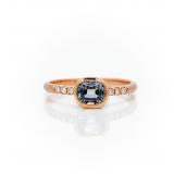 14kt Gold Natural Unheated Tanzanite Diamond Ring