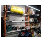 Industrial shelf unit two hundred inches wide you