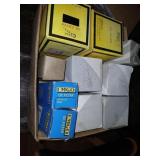 Box of motorcycle oil filters nude