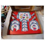 J Chein #220 teatime tea set in box tin litho