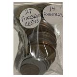 (27) Foreign Coins - (14) Countries