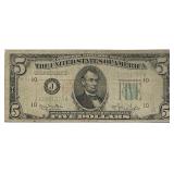 1950 $5 Green Seal FRN