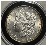 US 1885 Silver $1 Exceptional Condition