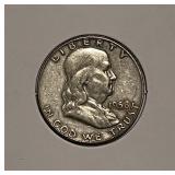 US 1958D Silver Franklin 50c