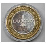 LUXOR LAS VEGAS LIMITED EDITION 999 FINE SILVER