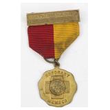 UNITED SPANISH WAR VETERANS RIBBON BADGE MEDAL