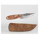 HANDMADE DAMASCUS STEEL SKINNER KNIFE