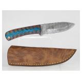 HANDMADE DAMASCUS STEEL SKINNER KNIFE