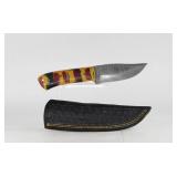 HANDMADE DAMASCUS STEEL SKINNER KNIFE