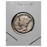 Silver 1939 Mercury Dime
