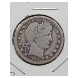 Better Grade 1912 Silver Barber Quarter