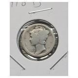 1918-D Silver Mercury Dime