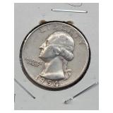 1954-D Silver Washington Quarter